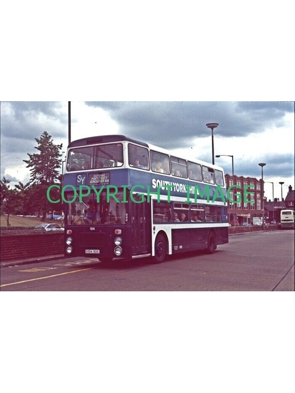 35mm slide South Yorkshire (Pontefract) Leyland Olympian / NCME A 104 OG ~ 104