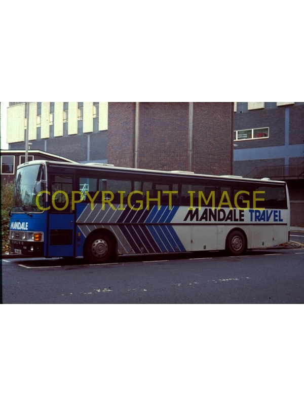 35mm slide Mandale Travel Volvo B10M / Van Hool TRM 418 K