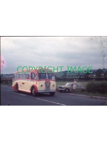 35mm slide Lymers AEC Regal 3 / Harrington URE 281 Trans Pennine Run 1971