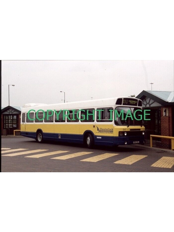 35mm slide Chesterfield Leyland National 2 B 154 DHL ~ 54