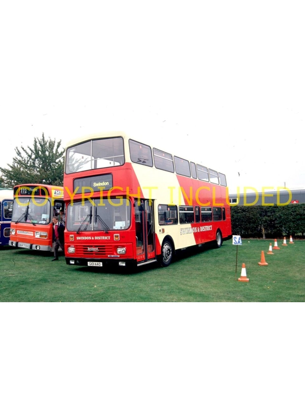 35mm slide Swindon & District Leyland Olympian / Alexander G 101 AAD ~ 101