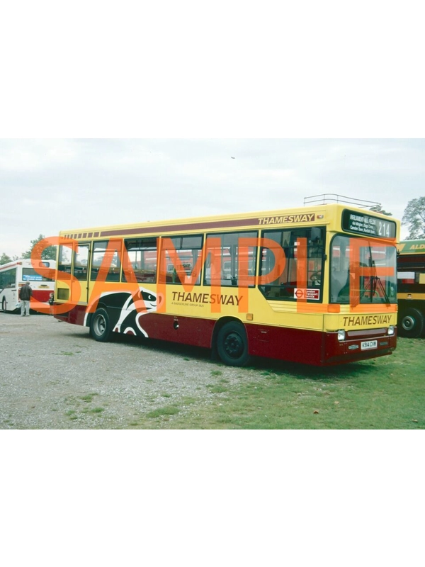 35mm slide Thamesway (Badgerline) Dennis Dart / Plaxton Pointer K 914 CVW - 914