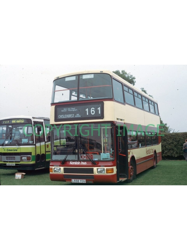 35mm slide Kentish Bus Volvo Olympian / NCME L558 YCU - 558