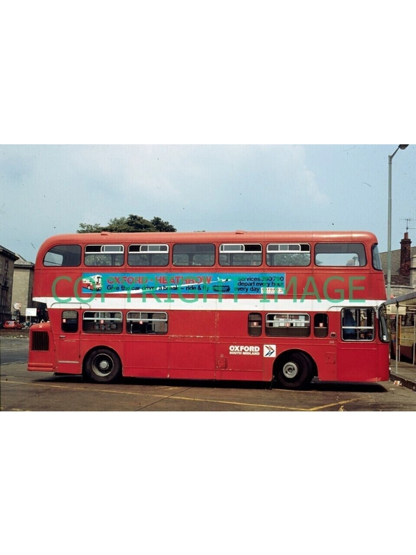 35mm slide Oxford South Midland Daimler Fleetline / NCME MJO 395 H - 395