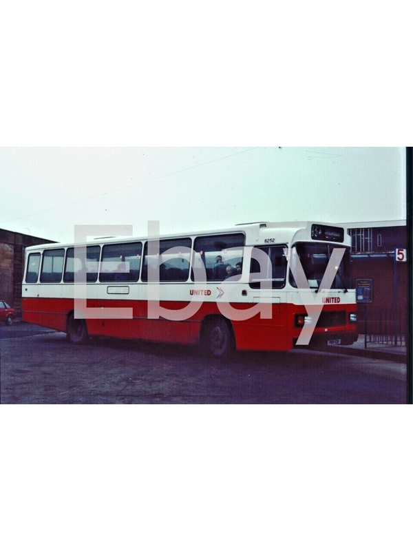 Original 35mm bus slide United 6252 Leyland Leopard / Alexander T type ex EMMS