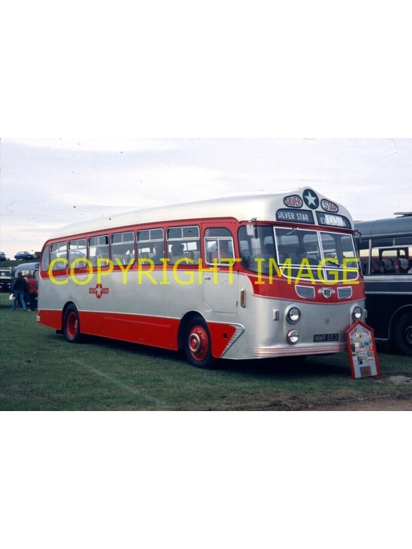 35mm slide Silver Star Leyland Tiger Cub / Harrington MMR 553 ~ 26