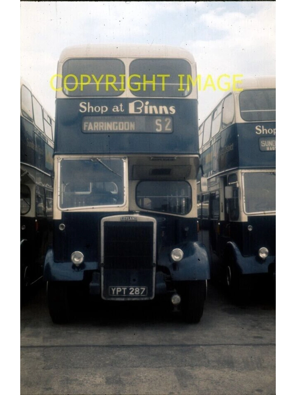 35mm slide Sunderland District Leyland PD3 / Burlingham YPT 287 ~ 287