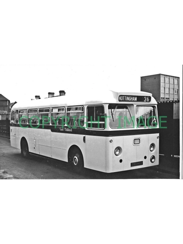 B/W Photo East Midland Leyland Leopard / Willowbrook 390 HRR - R390