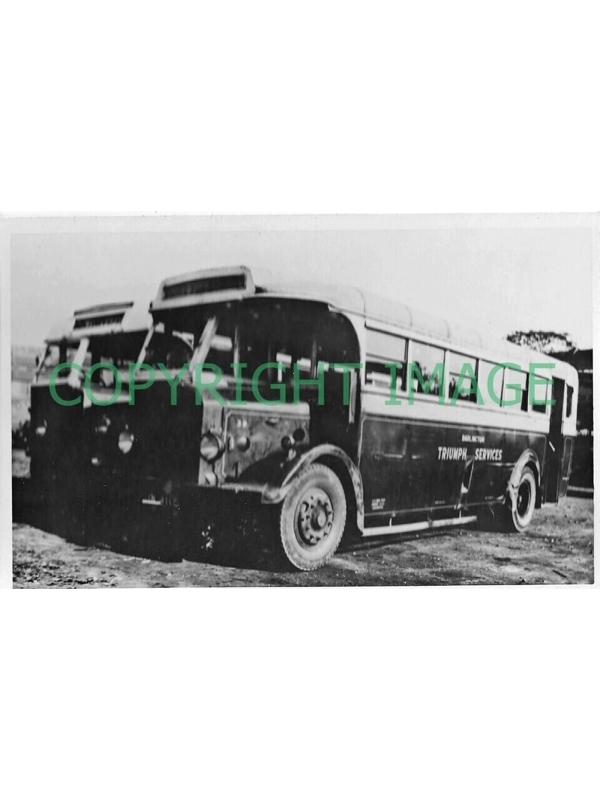 B/W Photo Darlington Triumph Dennis Lancet / Triumph HN 9115 - 39