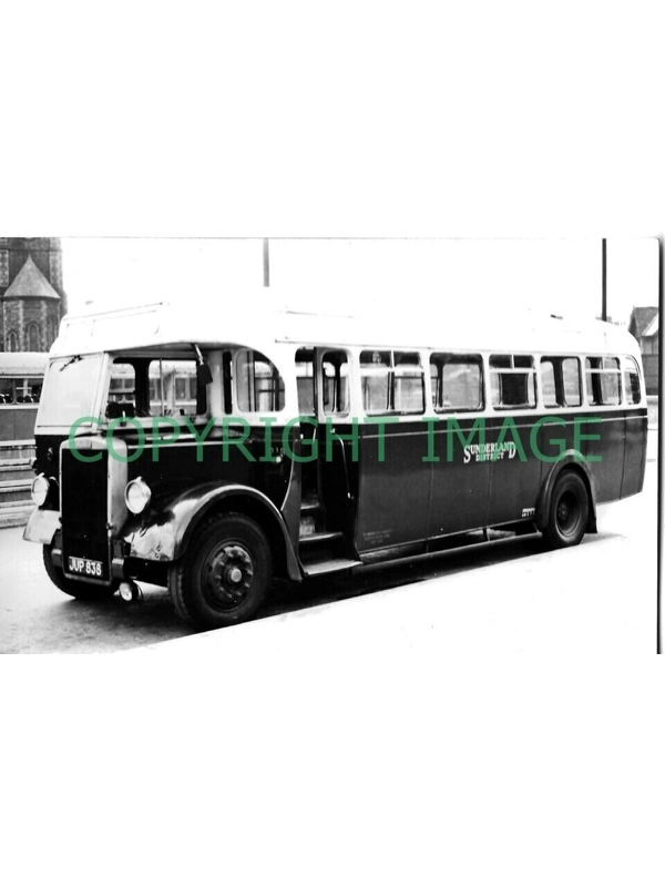 B/W Photo Sunderland District Leyland Tiger PS1 / Roe JUP 838 - #218