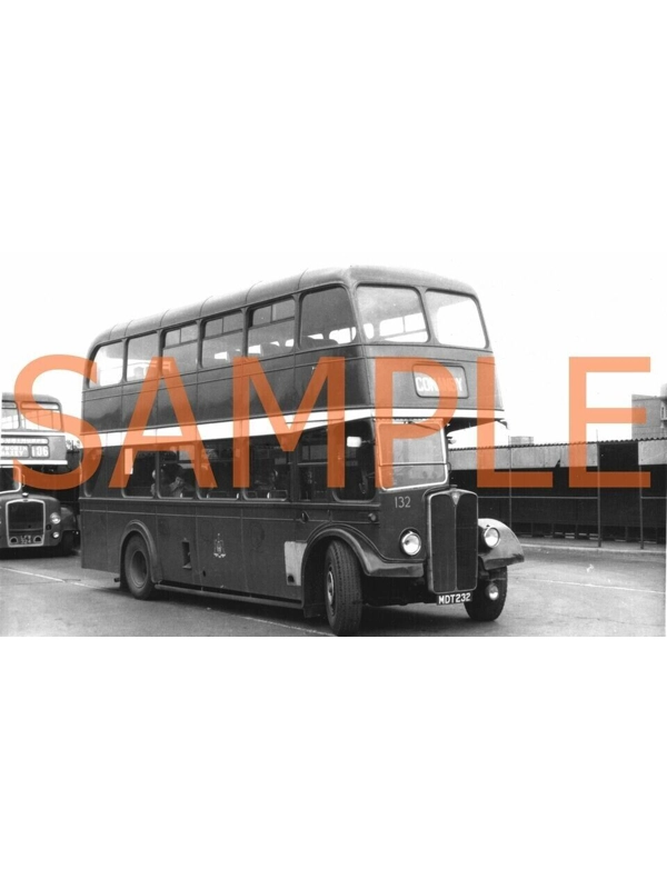B/W Photo Doncaster Transport AEC Regent 3 / Roe MDT 232 – 132