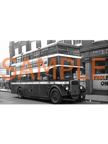 B/W Photo Doncaster Transport Bristol K6A / Strachans CDT 677 – 90