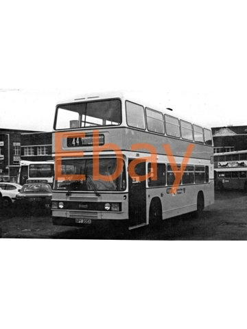 B/W bus photo - United Leyland Olympian / ECW SPY 205 X - 205 at Gallowgate