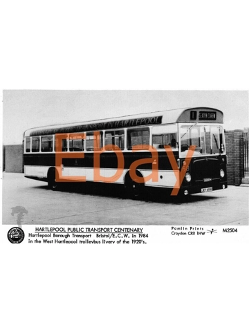 B/W Photo West Hartlepool Corporation Bristol RE / ECW JEF 658 G - 58