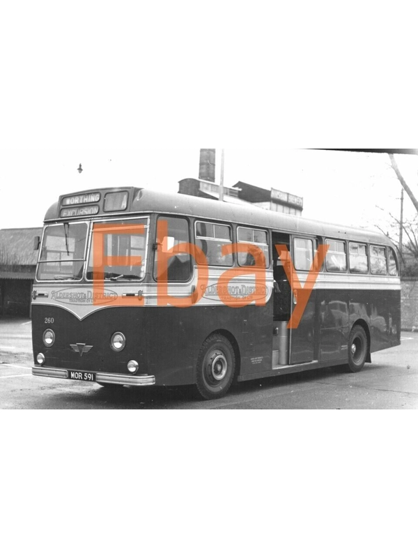 B/W Photo Aldershot & District AEC Reliance / Strachan MOR 591 - 260