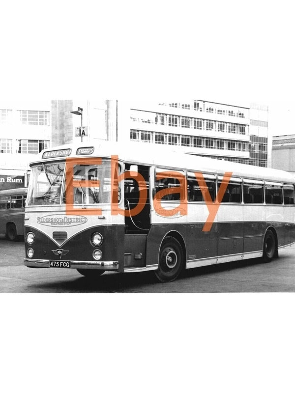 B/W Photo Aldershot & District AEC Reliance / Park Royal 475 FCG - 475