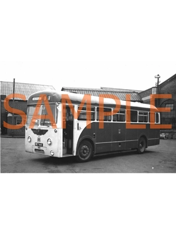 B/W Bus photo Rotherham AEC reliance / Park Royal RET 165 - 165