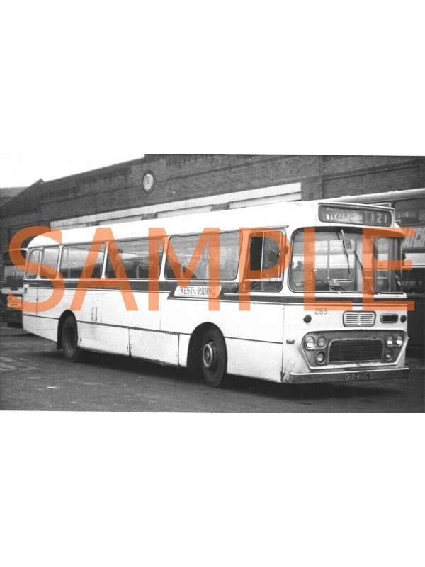 B/W Photo West Riding Leyland Leopard / Alexander Y type GHD 412 G - 265 Ex YWD