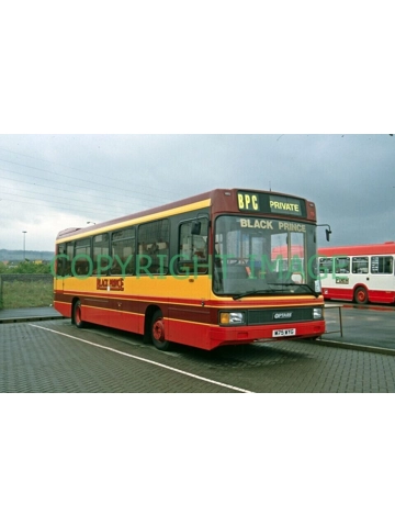 35mm bus slide Black Prince MAN / Optare Vecta M 75 WYG