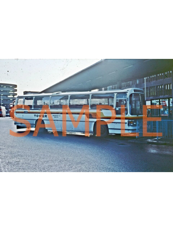35mm slide Tower Coaches ( Ashington) Bedford / Duple No 11