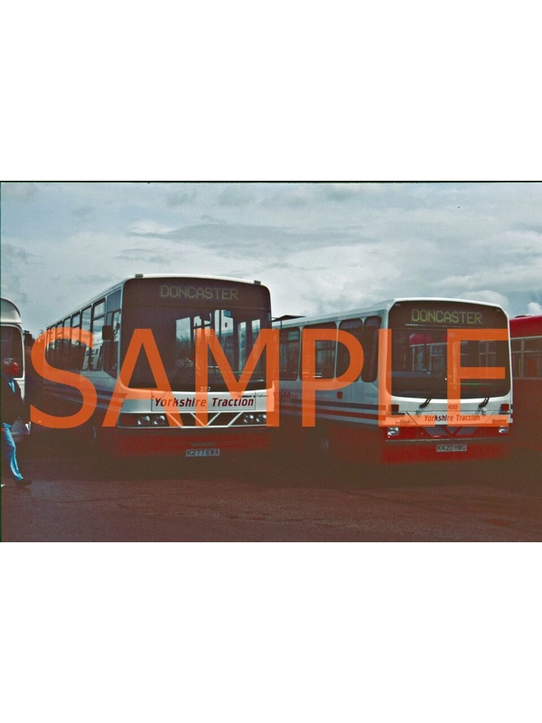 35mm slide Yorkshire Traction Scania & Dart / Wright 277 & 420