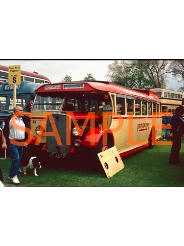 35mm slide Provincial (Leicester) AEC Regal 3 / Burlingham JF 2378 - R1