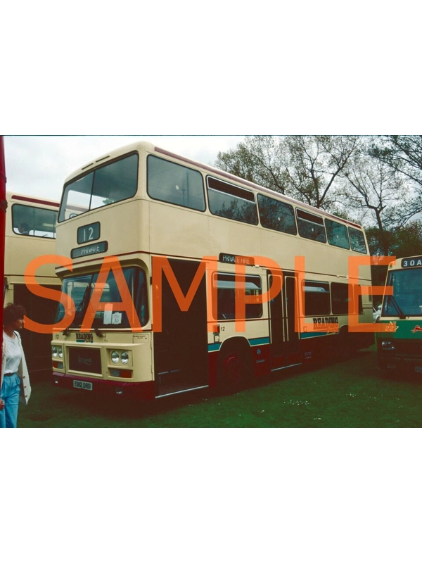 35mm slide Reading Buses Leyland Olympian / Optare E 912 DRD - 12