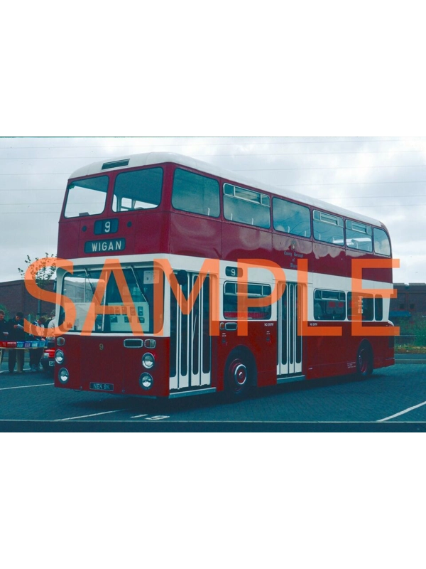 35mm slide Wigan Corporation Atlantean AN68 / NCME NEK 9 K - 9