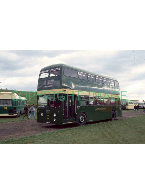 35mm slide London Transport Daimler Fleetline / Park Royal CUV 51 C - XF1