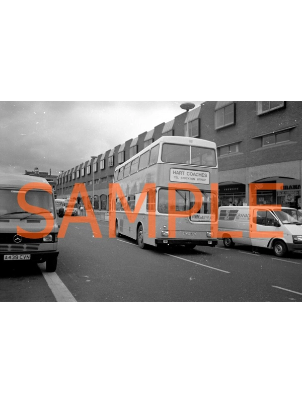 35mm BW negative Hart coaches Scania Metropolitan RCU 481 S EX TWPTE 481