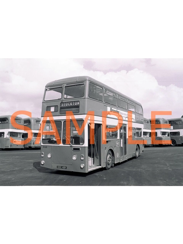 35mm BW negative Cleveland Transit Atlantean PDR / NCME SXG 48 H - H48