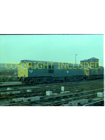 Colour Negative Class 31 ~ 31406 @ Gateshead shed 1980