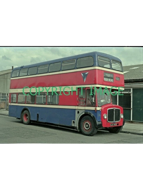 35mm Colour neg Blue Triangle AEC Regent 5 / ParkRoyal GJG746D ~ 24 Ex East Kent