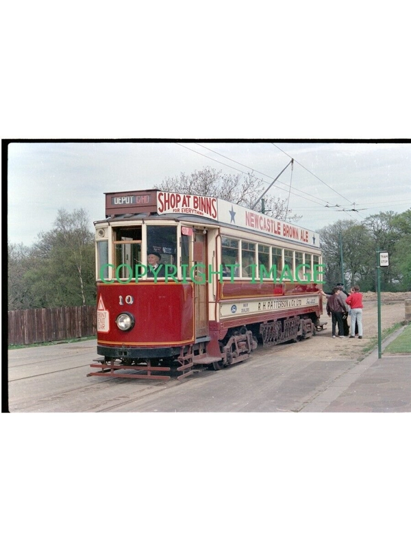 35mm Colour Neg Gateshead Tram #10 at Beamish Museum 1988