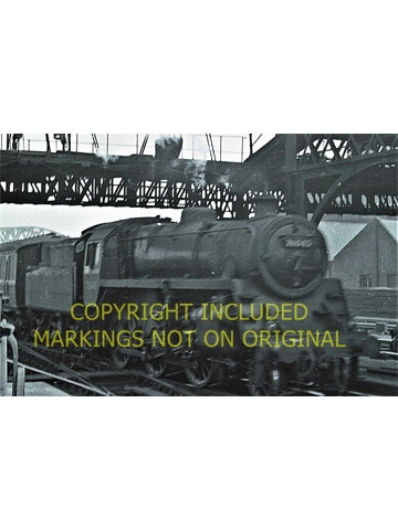 Black & White neg BR standard Class 4 76045 @ Newcastle Central Stn 1955