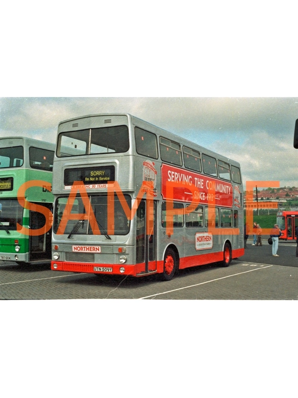 35mm Colour neg Go-Ahead Northern Metrobus Mk2 UTN509Y - 3509 Anniversary livery