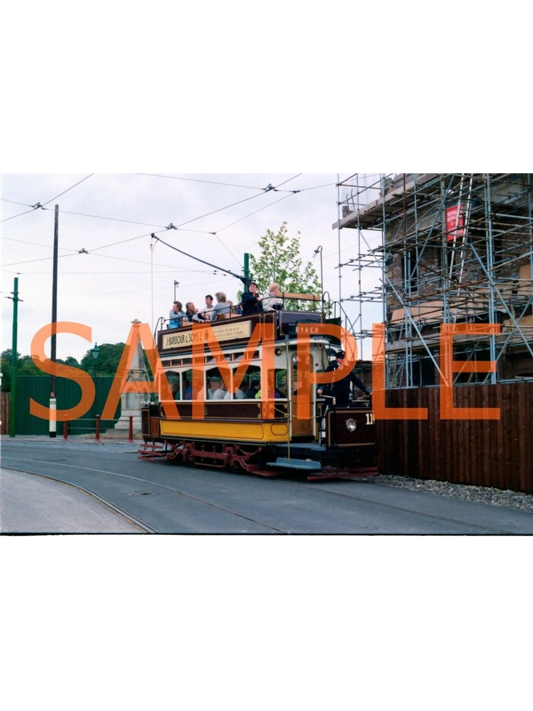 Colour Negative Newcastle tram 114 @ Beamish Museum (Replica chassis)