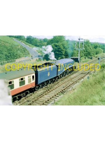 35mm colour neg LNER Class A4 60007 Sir Nigel Gresley on NYMR circa 1993