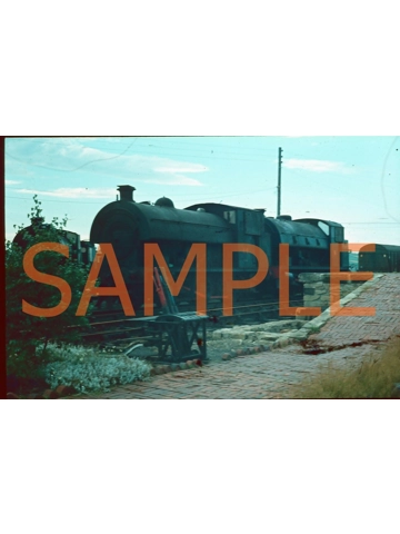 35 MM Slide (original) Tanfield Railway 0-6-0 Saddle Tank 44 (Ex Backworth NCB?)