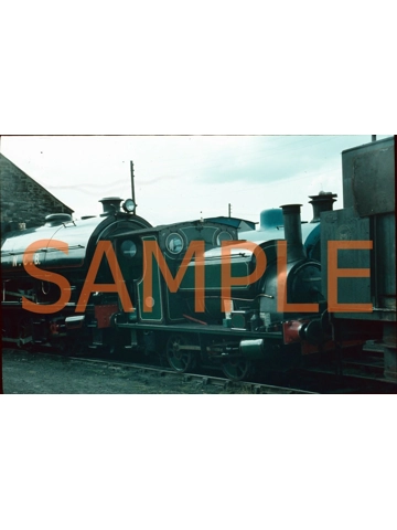 35 MM Slide (original) Hudswell Clarke 0-4-0 Saddle Tank Irwell @ Tanfield Rly