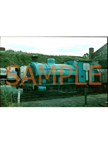 35 MM Slide (original) Hawthorn Leslie Glasshoughton #3 @ Tanfield Railway