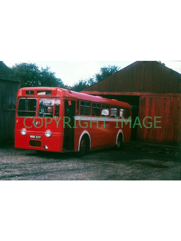 35mm slide Liss & Dist. Leyland Royal Tiger / Leyland MRR 305 Ex E. Midland R305
