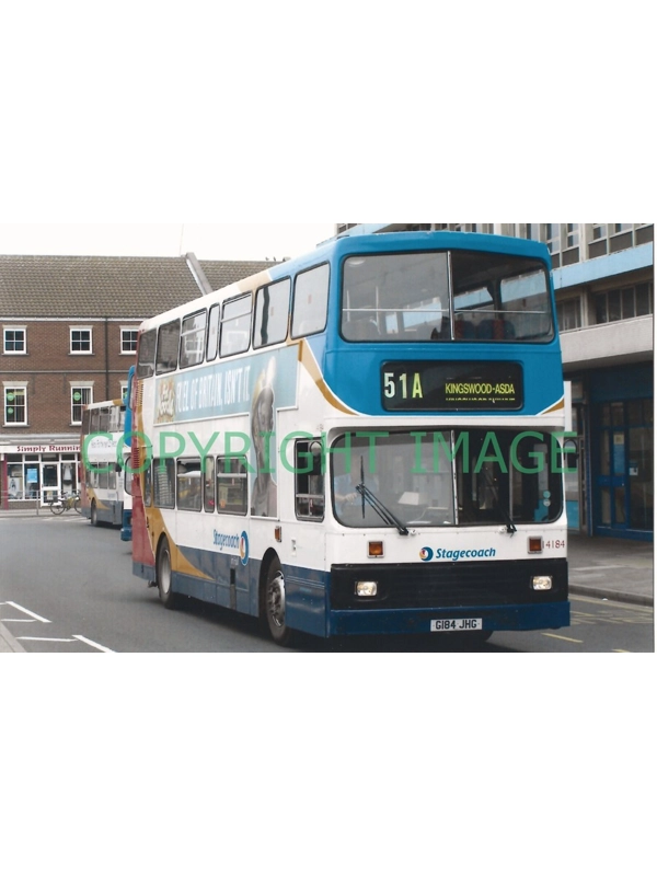 Colour Photo Stagecoach Ley. Olympian /ALEXANDER G184JHG - 14184 Ex RIBBLE 2184