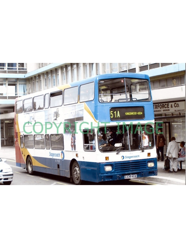 Colour Photo Stagecoach Ley. Olympian /ALEXANDER G 339 KKW - 14339 Ex E MID 339