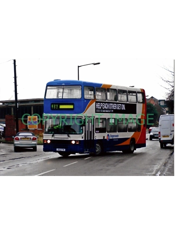 Colour Photo Stagecoach Ley. Olympian / ECW D 132 FYM - 14382 Ex London L 132
