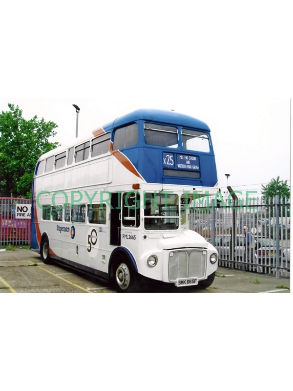 Colour Photo Stagecoach Routemaster SMK 665 F - RML 2665 Ex London Transport