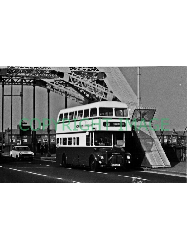 B/W Photo Northern AEC Routemaster / Northern rebuild RCN 685 - 2085 "Wearsider"