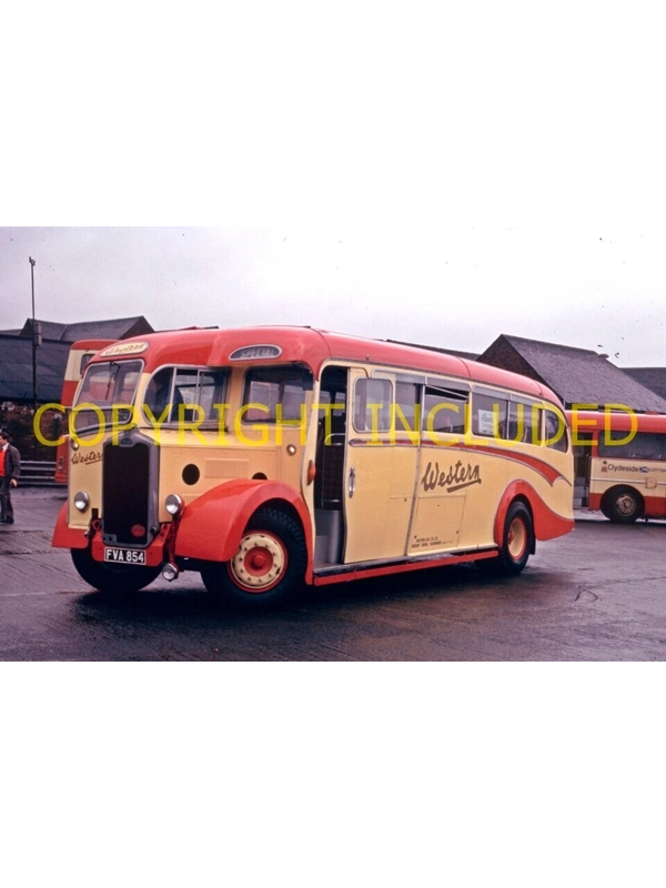 35mm slide Western SMT Albion / Duple PVA 864 (fictional) Ex Hutchinsons #5