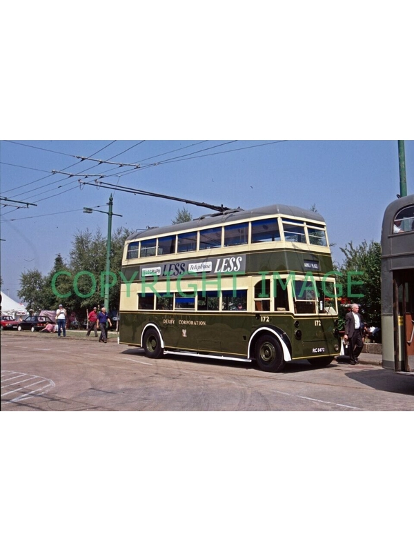 35mm slide Derby Corporation Sunbeam / Weyman Trolleybus RC 8472 - 172