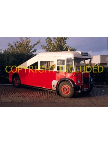 35mm slide Black Prince Leyland PD2 / Leyland CCK 368 Ex Ribble 2593 & M. Scottish